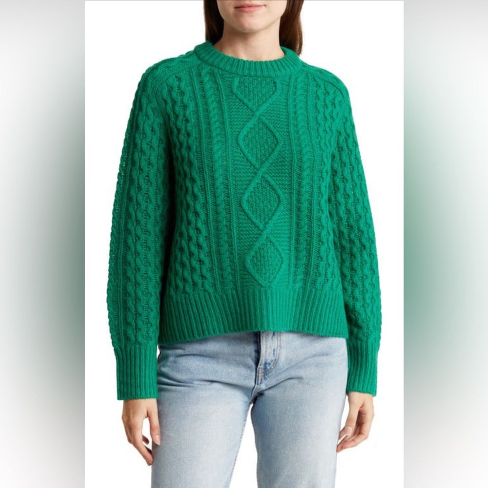 Malo Cashmere Cable Knit Wool & Cashmere-Blend Sweater - Picture 5 of 16
